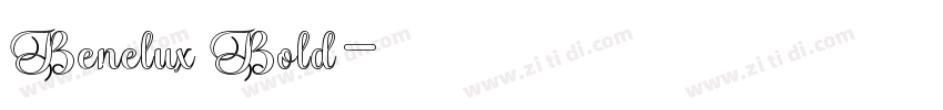 Benelux Bold字体转换